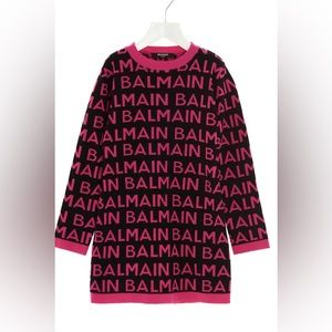 Balmain logo kids sweater dress size 4